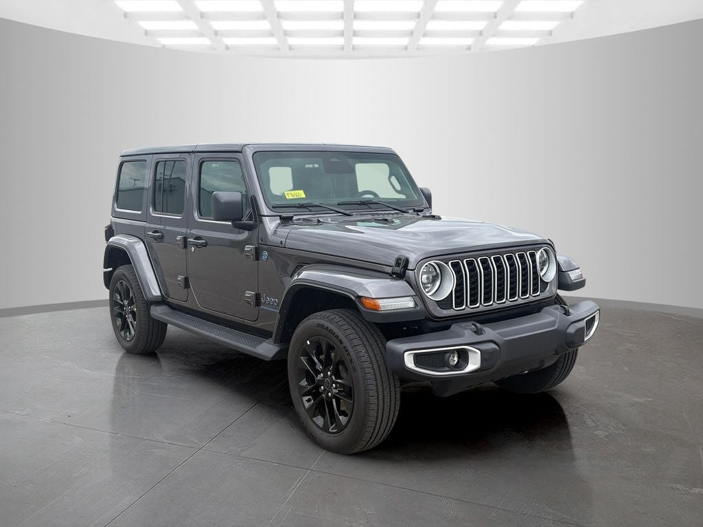 Used 2025 Jeep Wrangler 4xe Sahara 4XE with VIN 1C4RJXP63SW601975 for sale in Franklin, IN