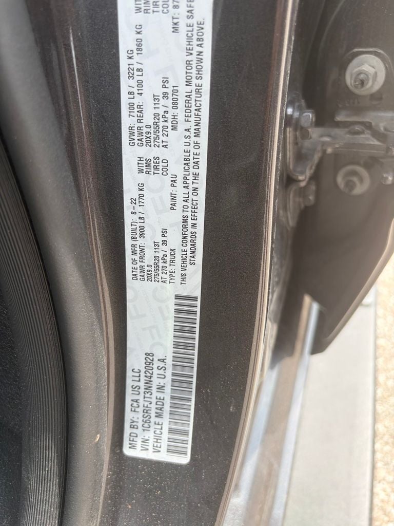 2022 RAM 1500 Laramie