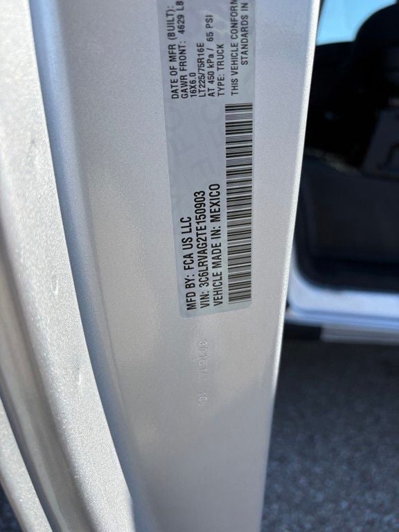 2026 RAM ProMaster 1500 Low Roof