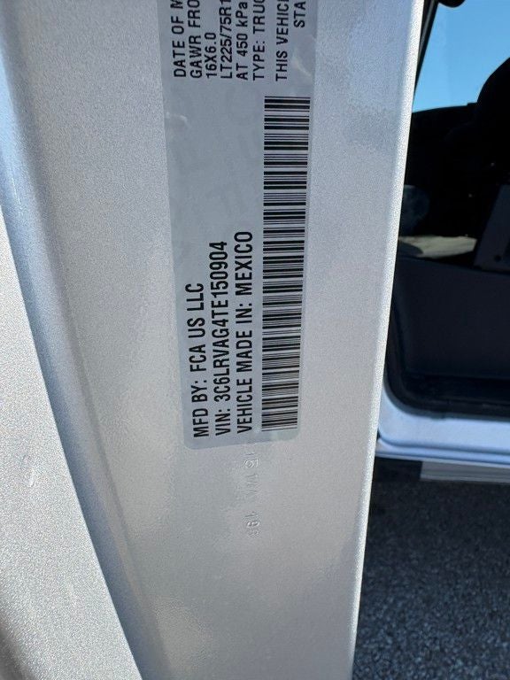 2026 RAM ProMaster 1500 Low Roof