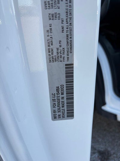 2026 RAM ProMaster 1500 Low Roof