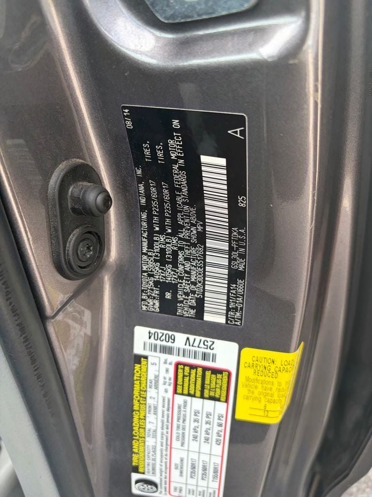 2014 Toyota Sienna L 7 Passenger