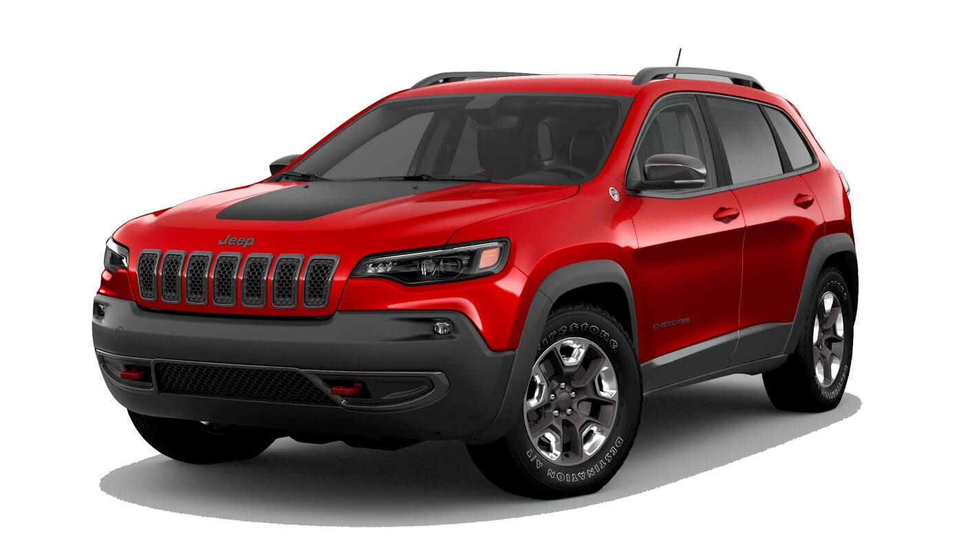 Jeep Cherokee in Firecracker Red