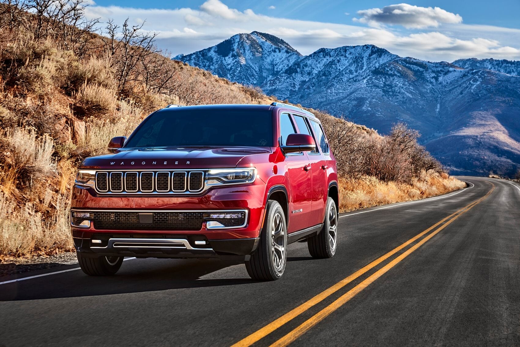 Jeep Wagoneer in Mountains